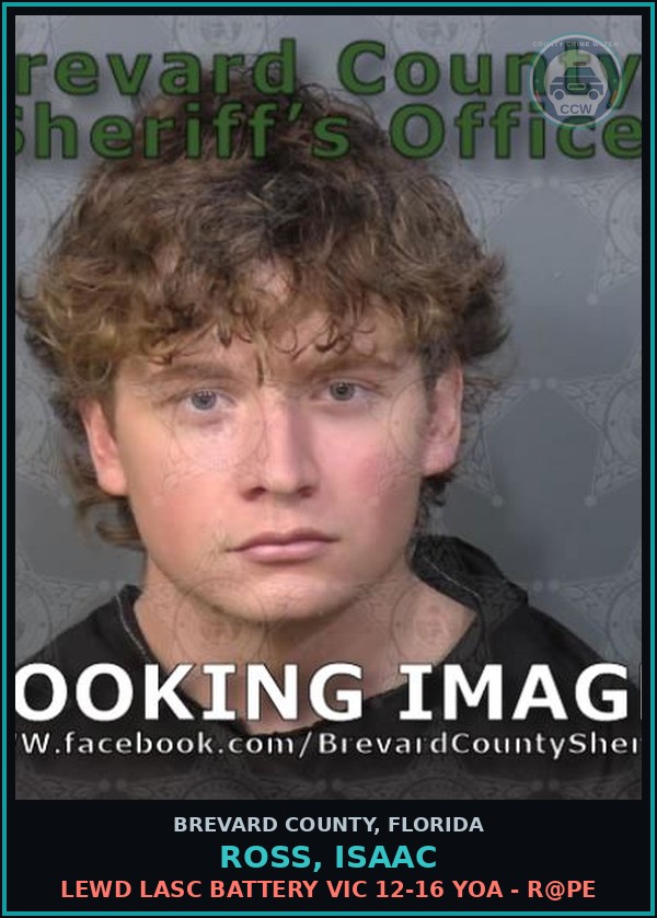 Booking mugshot of ROSS, ISAAC in Brevard County