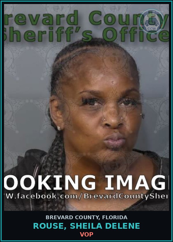 Booking mugshot of Rouse, Sheila Delene in Brevard County