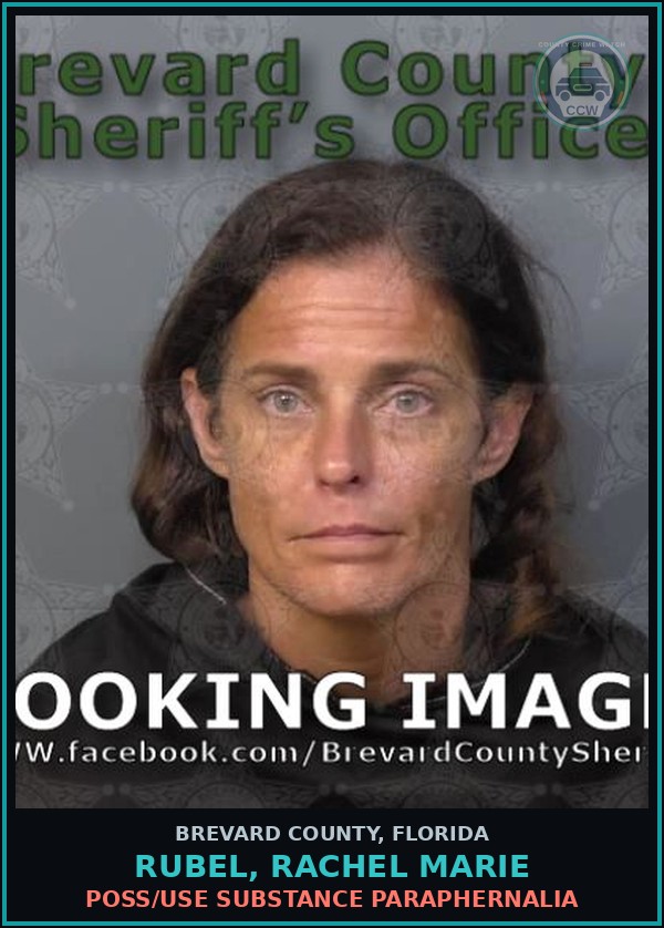 Booking mugshot of Rubel, Rachel Marie in Brevard County
