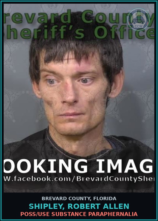 Booking mugshot of SHIPLEY, ROBERT ALLEN in Brevard County