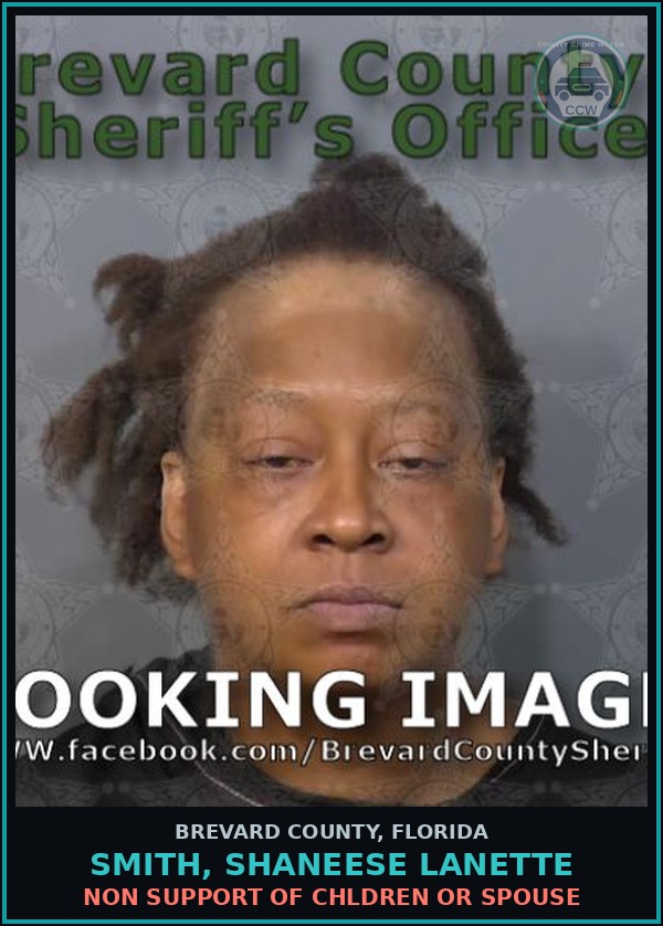 Booking mugshot of SMITH, SHANEESE Lanette in Brevard County