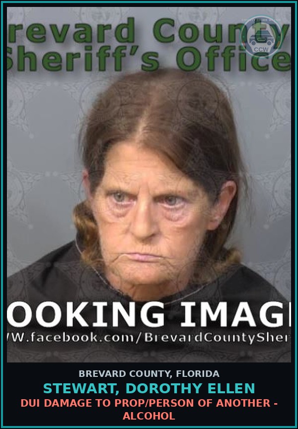 Booking mugshot of Stewart, Dorothy Ellen in Brevard County