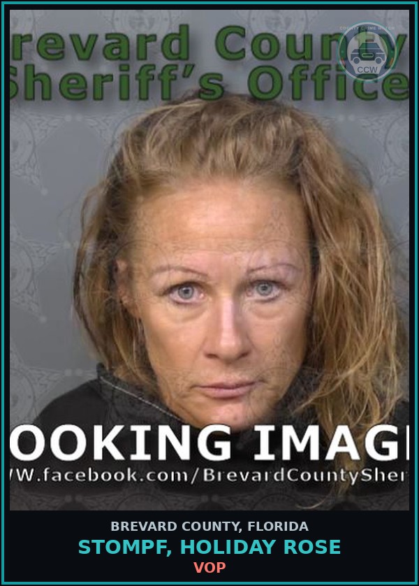 Booking mugshot of STOMPF, HOLIDAY ROSE in Brevard County