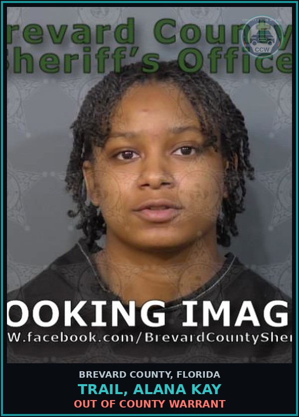 Booking mugshot of TRAIL, ALANA KAY in Brevard County