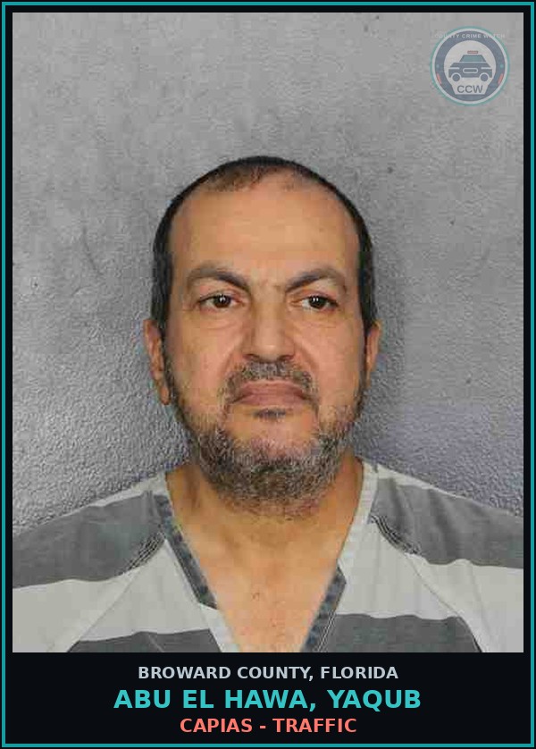Booking mugshot of ABU EL HAWA, YAQUB in Broward County