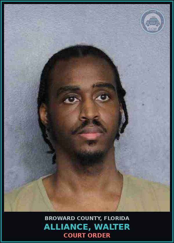 Booking mugshot of ALLIANCE, WALTER in Broward County