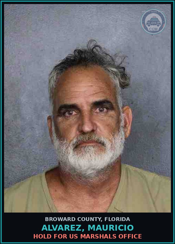 Booking mugshot of ALVAREZ, MAURICIO in Broward County