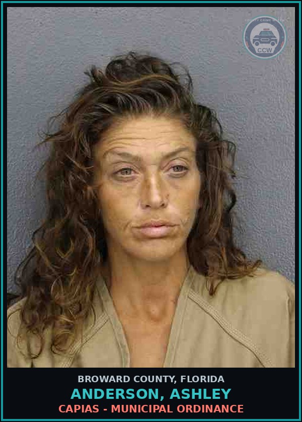 Booking mugshot of ANDERSON, ASHLEY in Broward County
