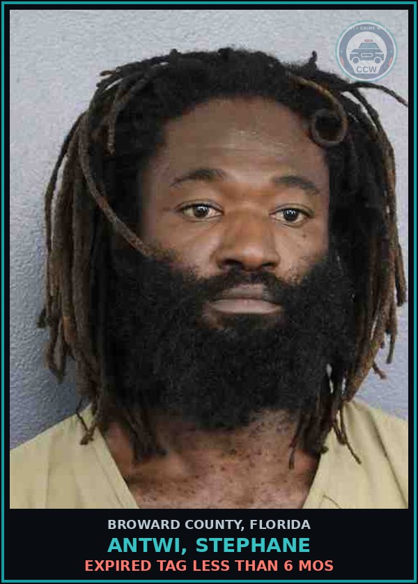 Booking mugshot of ANTWI, STEPHANE in Broward County