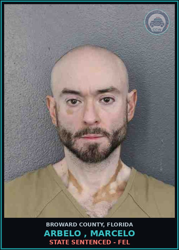 Booking mugshot of ARBELO , MARCELO in Broward County