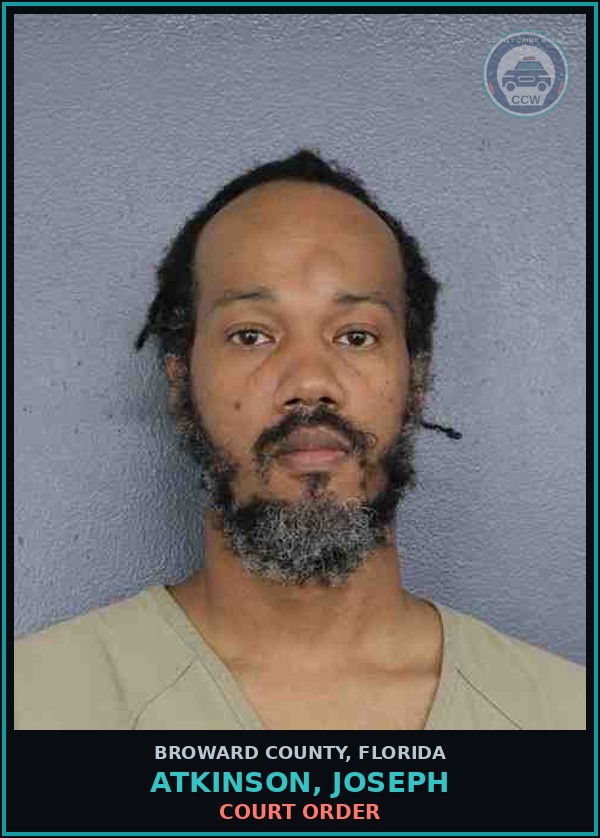 Booking mugshot of ATKINSON, JOSEPH in Broward County