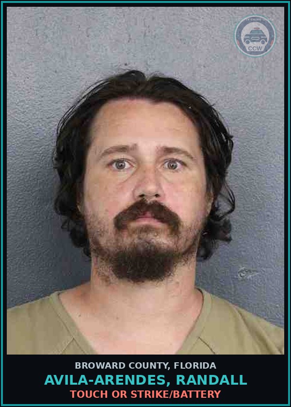 Booking mugshot of AVILA-ARENDES, RANDALL in Broward County