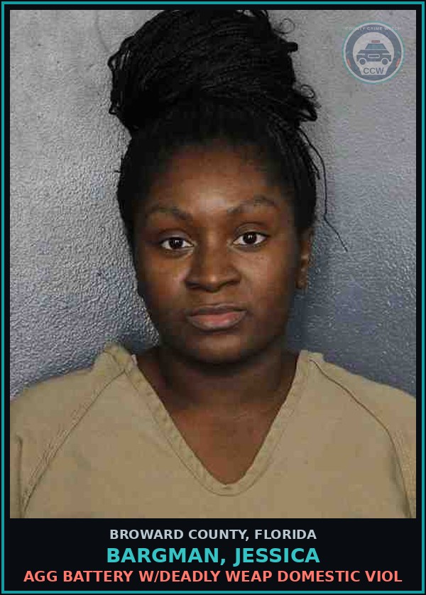 Booking mugshot of BARGMAN, JESSICA in Broward County