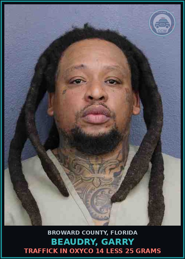 Booking mugshot of BEAUDRY, GARRY in Broward County