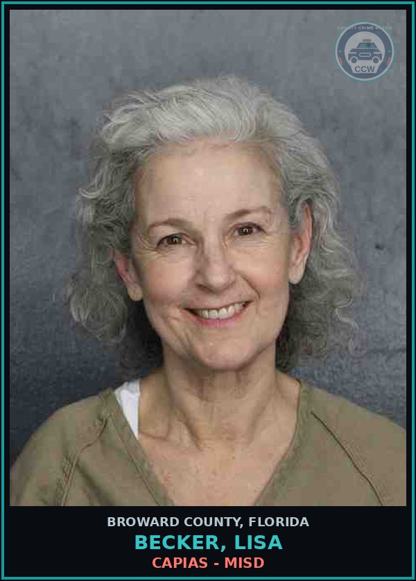 Booking mugshot of BECKER, LISA in Broward County