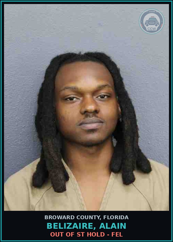 Booking mugshot of BELIZAIRE, ALAIN in Broward County