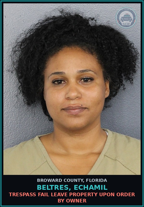 Booking mugshot of BELTRES, ECHAMIL in Broward County