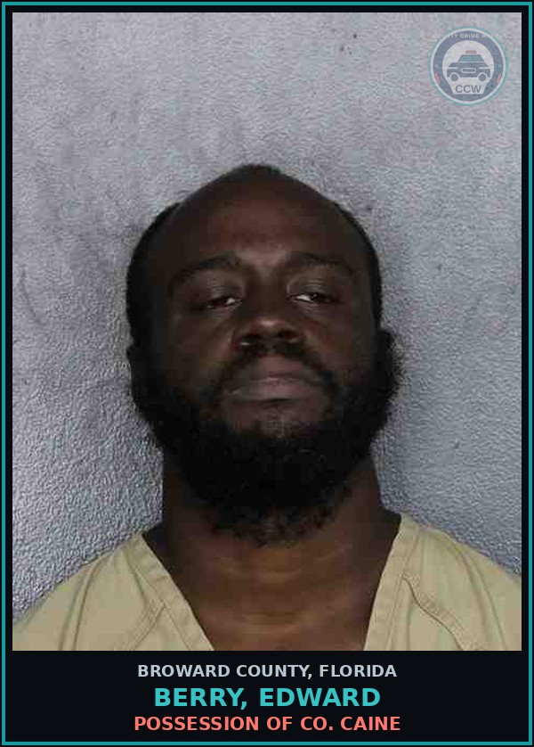 Booking mugshot of BERRY, EDWARD in Broward County