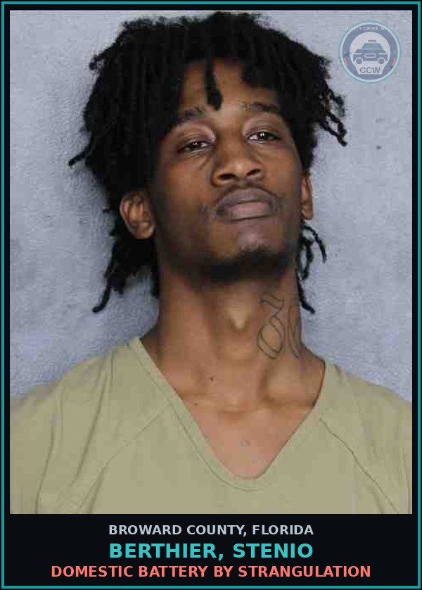 Booking mugshot of BERTHIER, STENIO in Broward County