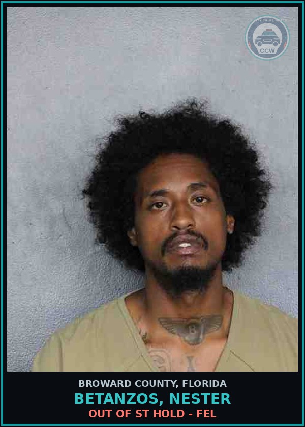 Booking mugshot of BETANZOS, NESTER in Broward County