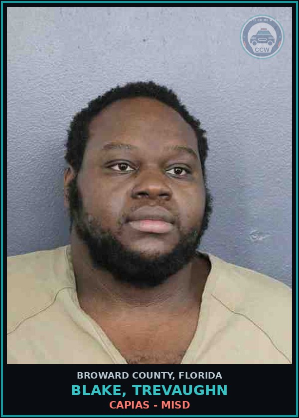 Booking mugshot of BLAKE, TREVAUGHN in Broward County