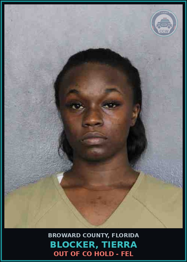 Booking mugshot of BLOCKER, TIERRA in Broward County