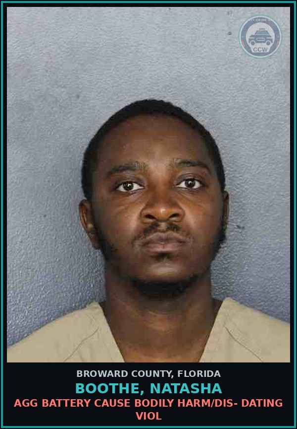 Booking mugshot of BOOTHE, NATASHA in Broward County