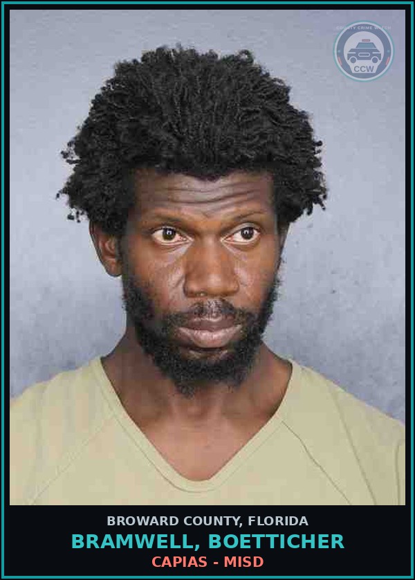 Booking mugshot of BRAMWELL, BOETTICHER in Broward County