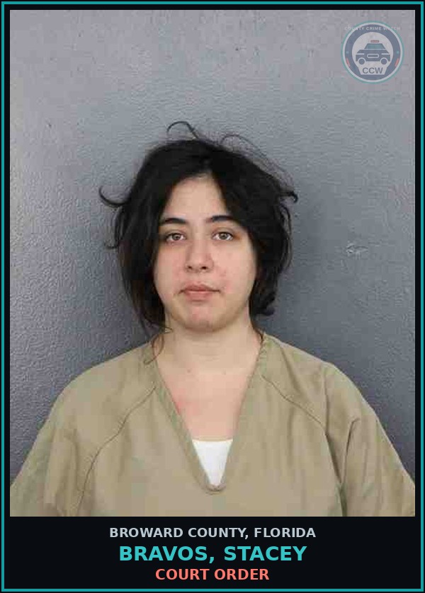 Booking mugshot of BRAVOS, STACEY in Broward County