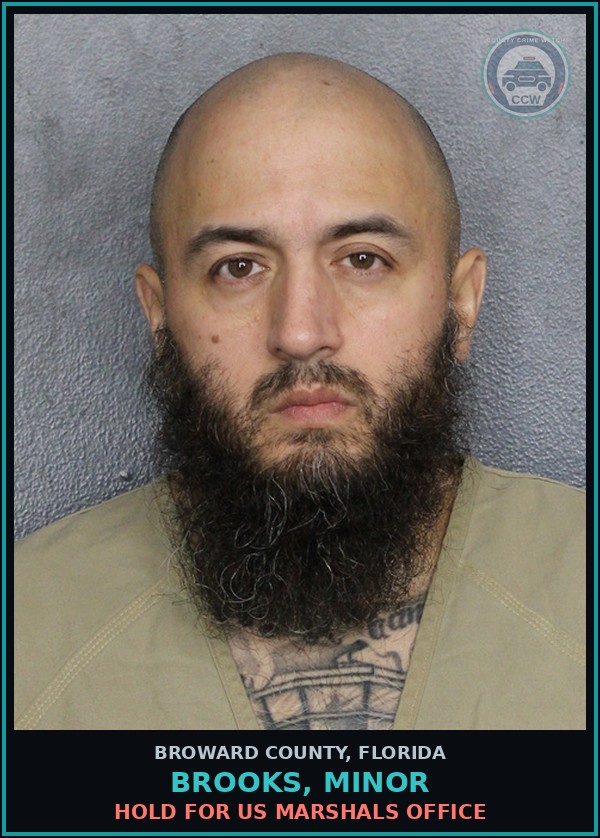 Booking mugshot of BROOKS, MINOR in Broward County