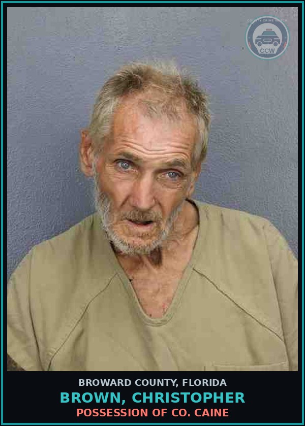 Booking mugshot of BROWN, CHRISTOPHER in Broward County
