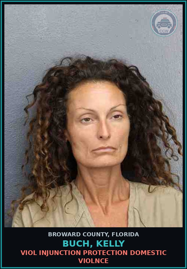Booking mugshot of BUCH, KELLY in Broward County