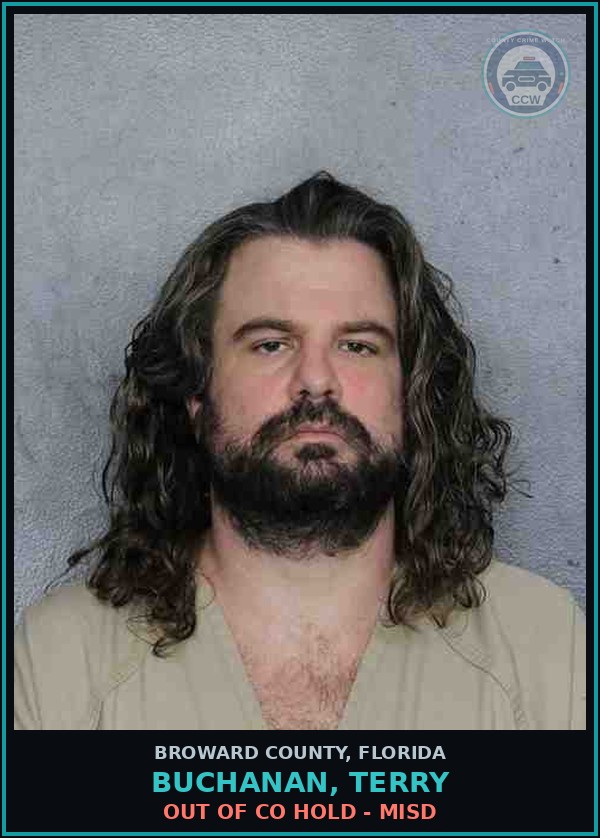Booking mugshot of BUCHANAN, TERRY in Broward County