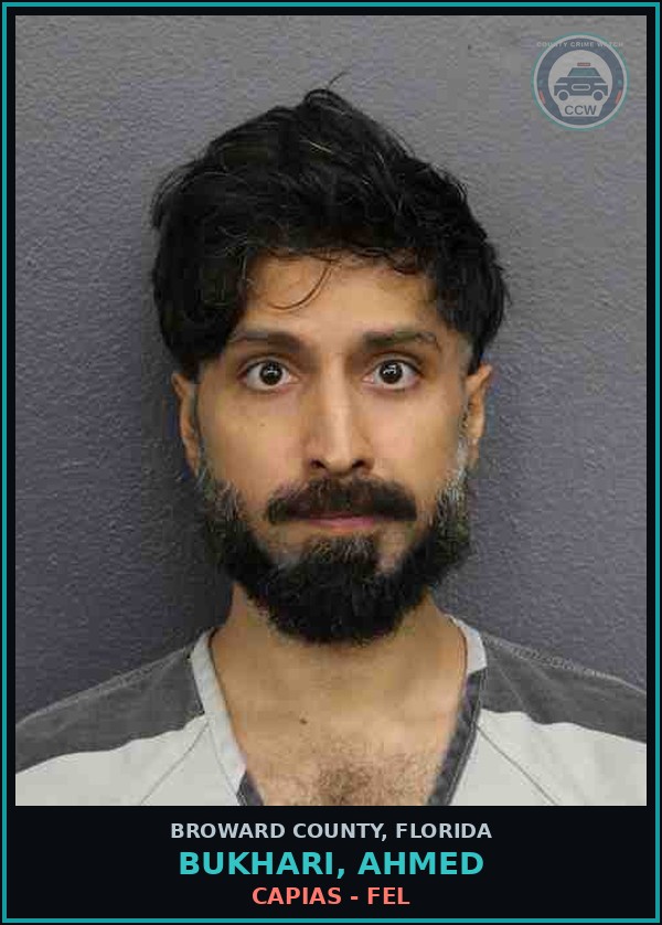 Booking mugshot of BUKHARI, AHMED in Broward County