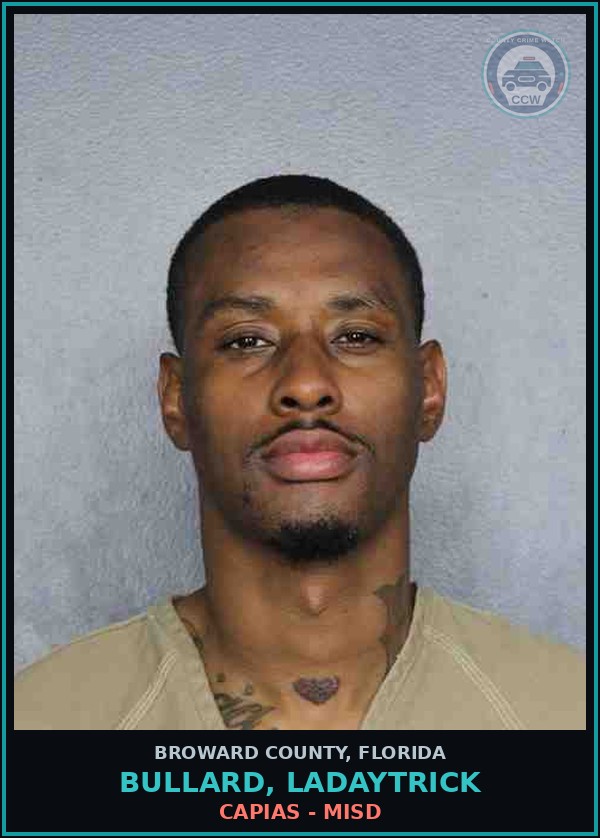 Booking mugshot of BULLARD, LADAYTRICK in Broward County