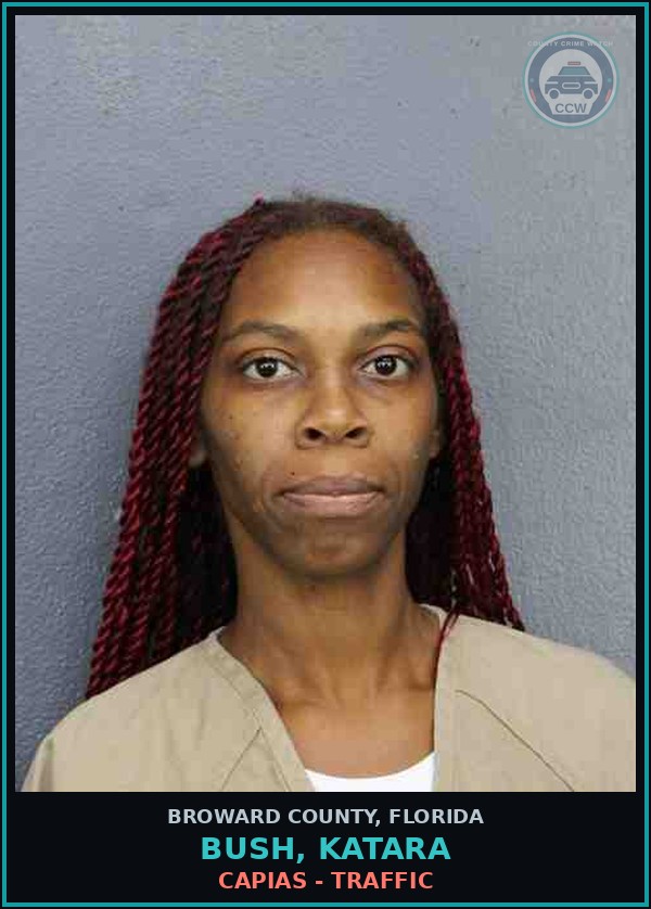 Booking mugshot of BUSH, KATARA in Broward County