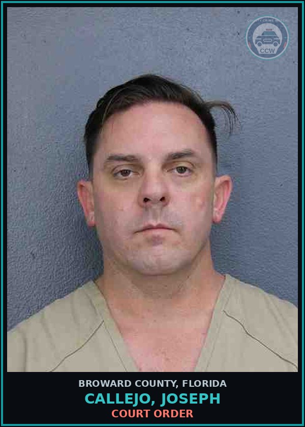 Booking mugshot of CALLEJO, JOSEPH in Broward County