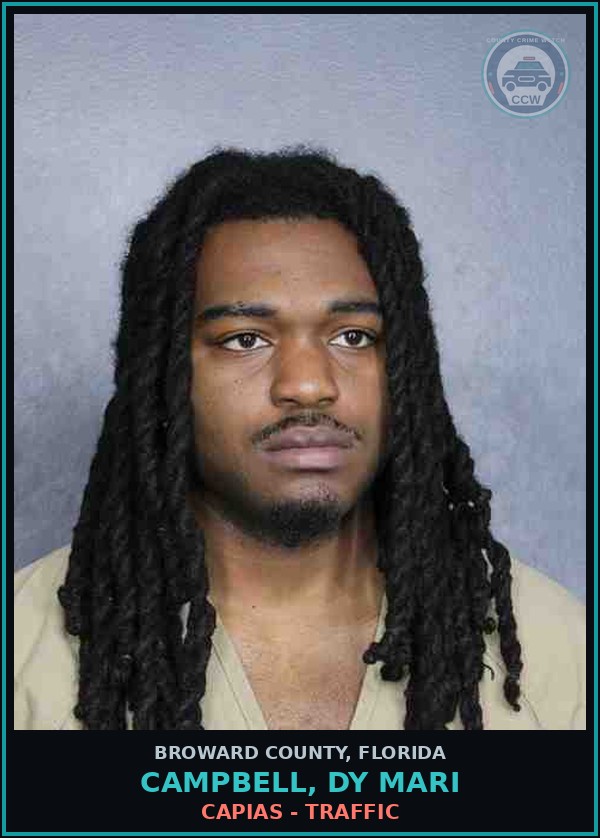 Booking mugshot of CAMPBELL, DY MARI in Broward County