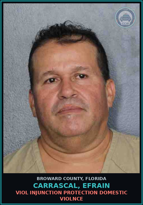 Booking mugshot of CARRASCAL, EFRAIN in Broward County