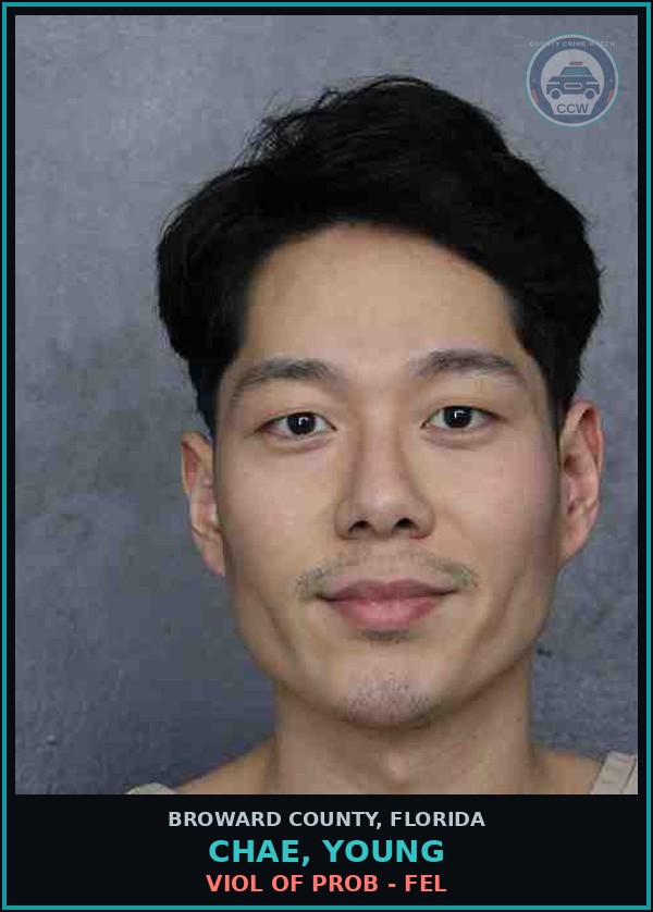 Booking mugshot of CHAE, YOUNG in Broward County