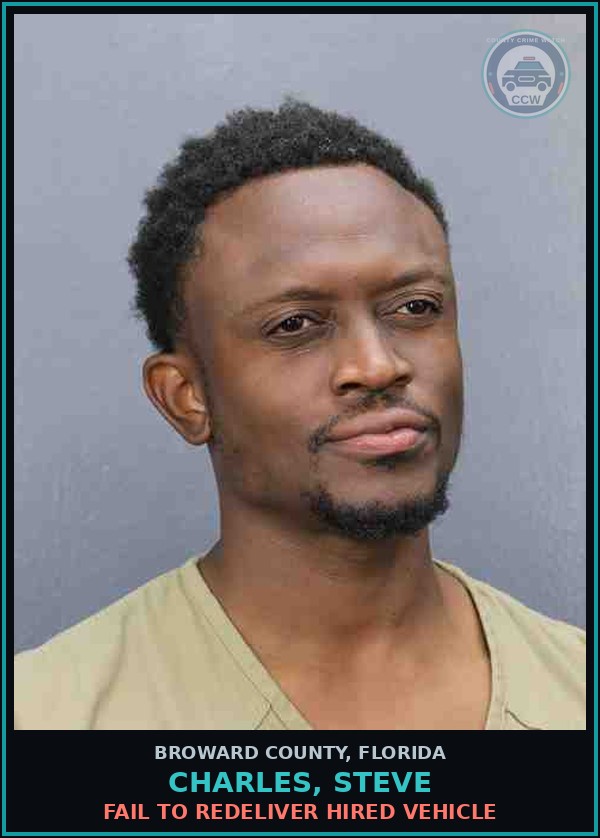 Booking mugshot of CHARLES, STEVE in Broward County