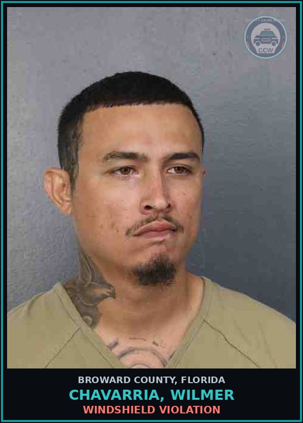 Booking mugshot of CHAVARRIA, WILMER in Broward County