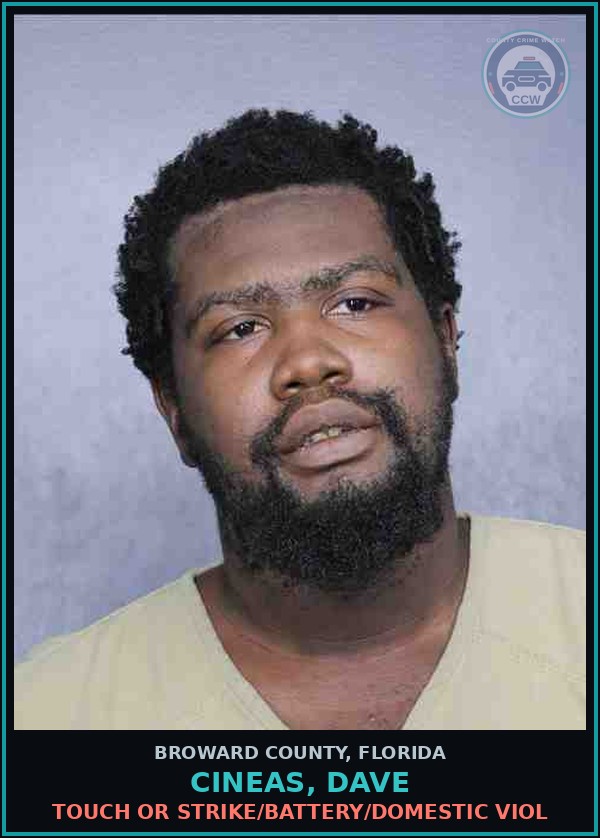 Booking mugshot of CINEAS, DAVE in Broward County