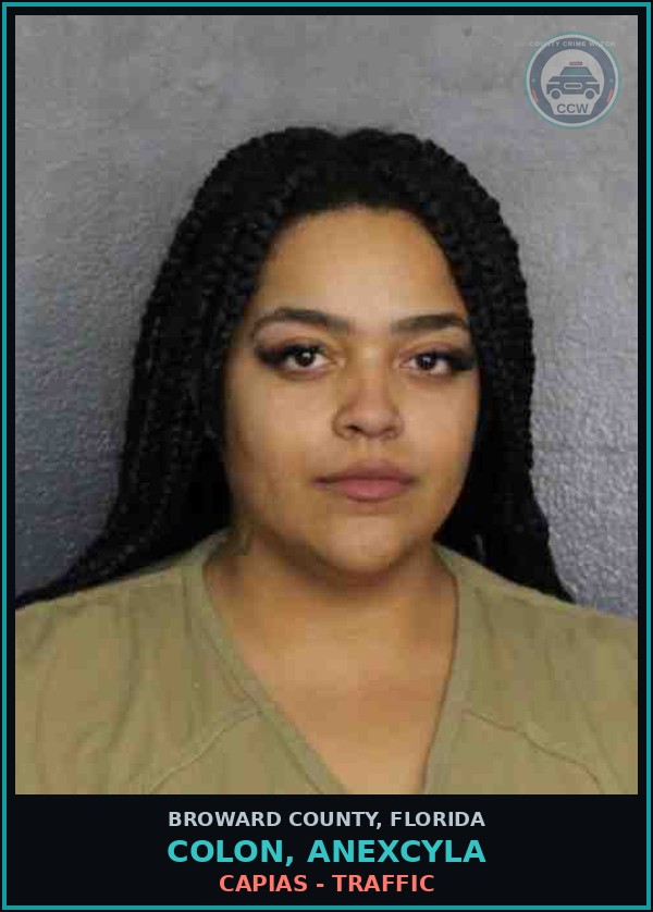 Booking mugshot of COLON, ANEXCYLA in Broward County