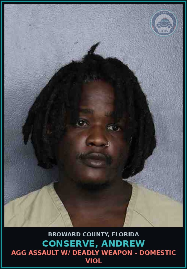 Booking mugshot of CONSERVE, ANDREW in Broward County