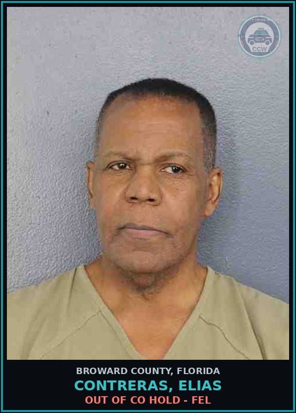 Booking mugshot of CONTRERAS, ELIAS in Broward County