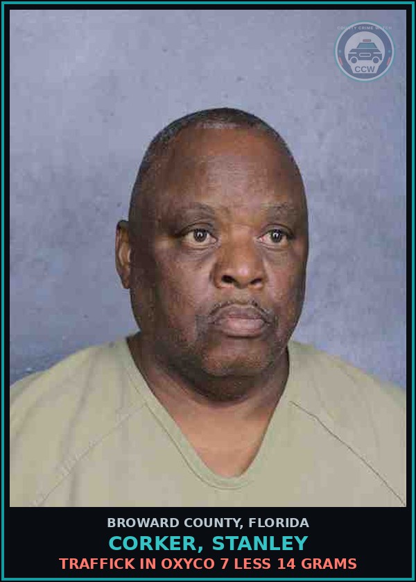 Booking mugshot of CORKER, STANLEY in Broward County