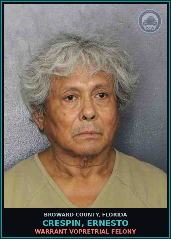 Booking mugshot of CRESPIN, ERNESTO in Broward County