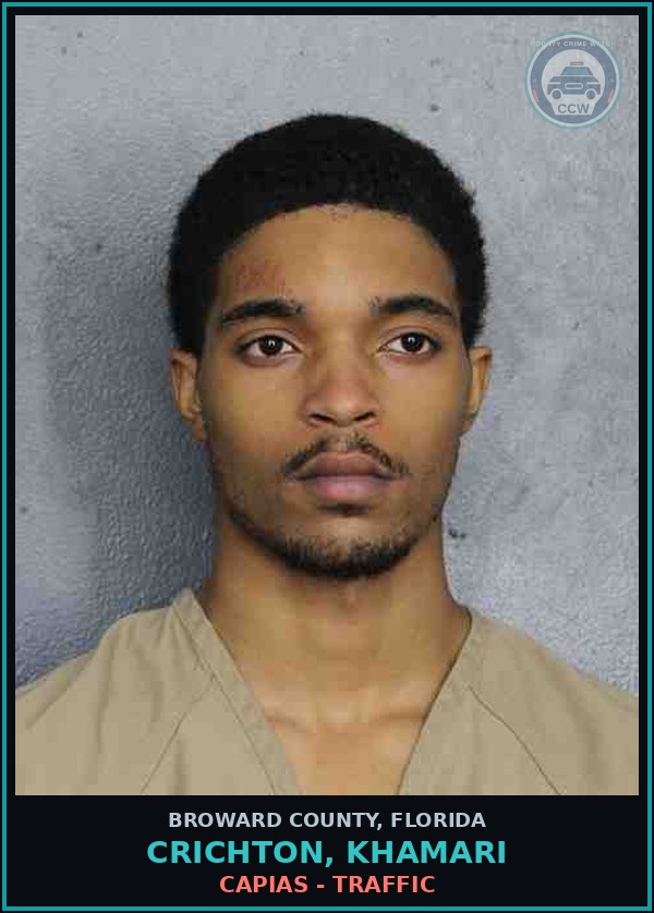 Booking mugshot of CRICHTON, KHAMARI in Broward County