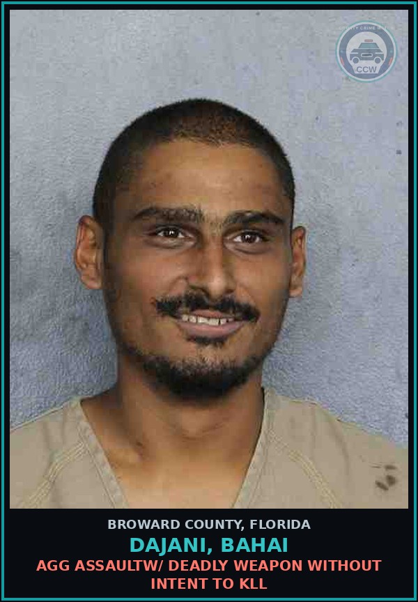 Booking mugshot of DAJANI, BAHAI in Broward County